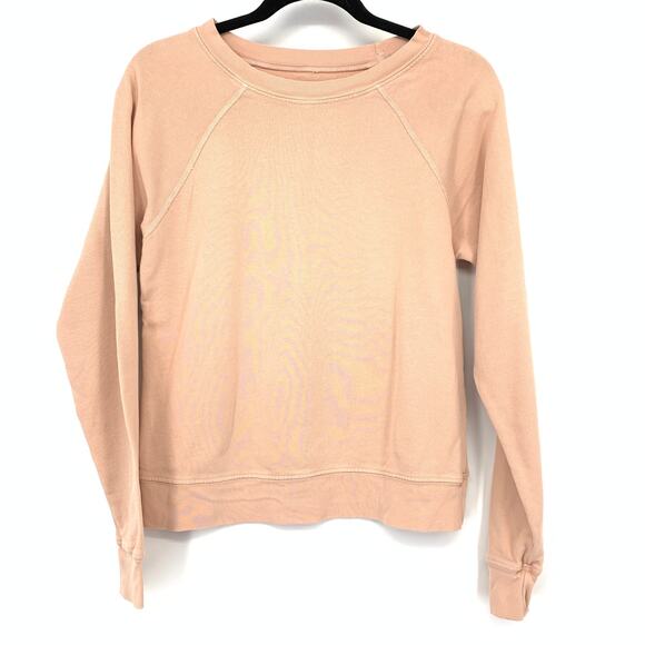 MATE the Label Tops - MATE The Label Crewneck Sweatshirt Womens XS Organic Cotton Blush Pink Pullover